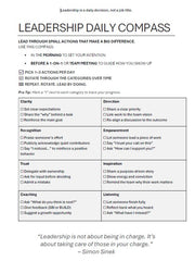 Leadership Compass — Elevate How You Lead Each Day